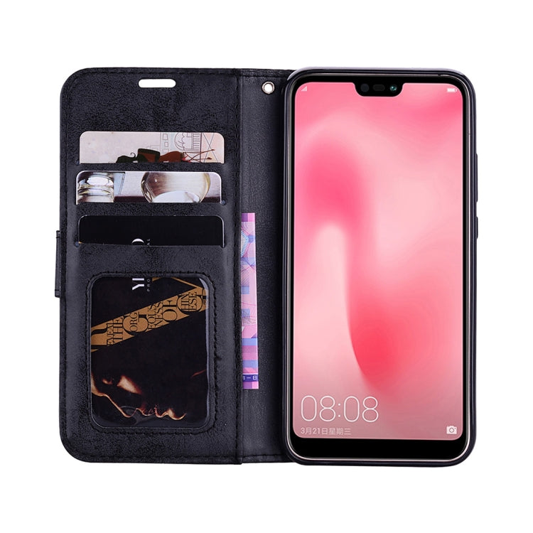 Mandragora Pattern Crystal Encrusted Horizontal Flip Leather Case for Huawei P20 Lite / Nova 3e, with Card Slot & Holder & Wallet & Lanyard