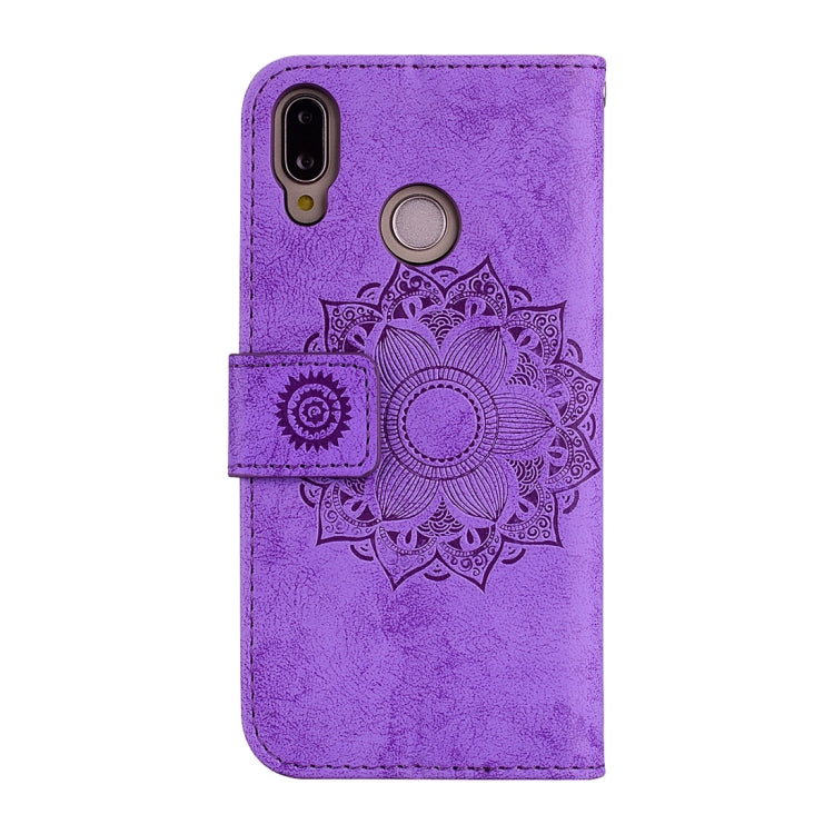 Mandragora Pattern Crystal Encrusted Horizontal Flip Leather Case for Huawei P20 Lite / Nova 3e, with Card Slot & Holder & Wallet & Lanyard