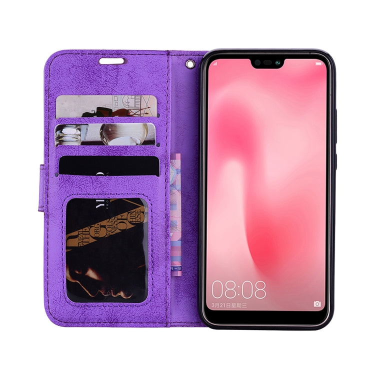 Mandragora Pattern Crystal Encrusted Horizontal Flip Leather Case for Huawei P20 Lite / Nova 3e, with Card Slot & Holder & Wallet & Lanyard