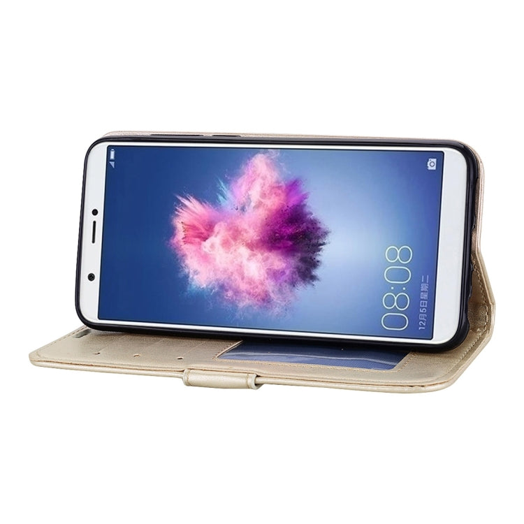 Mandragora Pattern Crystal Encrusted Horizontal Flip Leather Case for Huawei P smart (Enjoy 7S), with Card Slot & Holder & Wallet & Lanyard