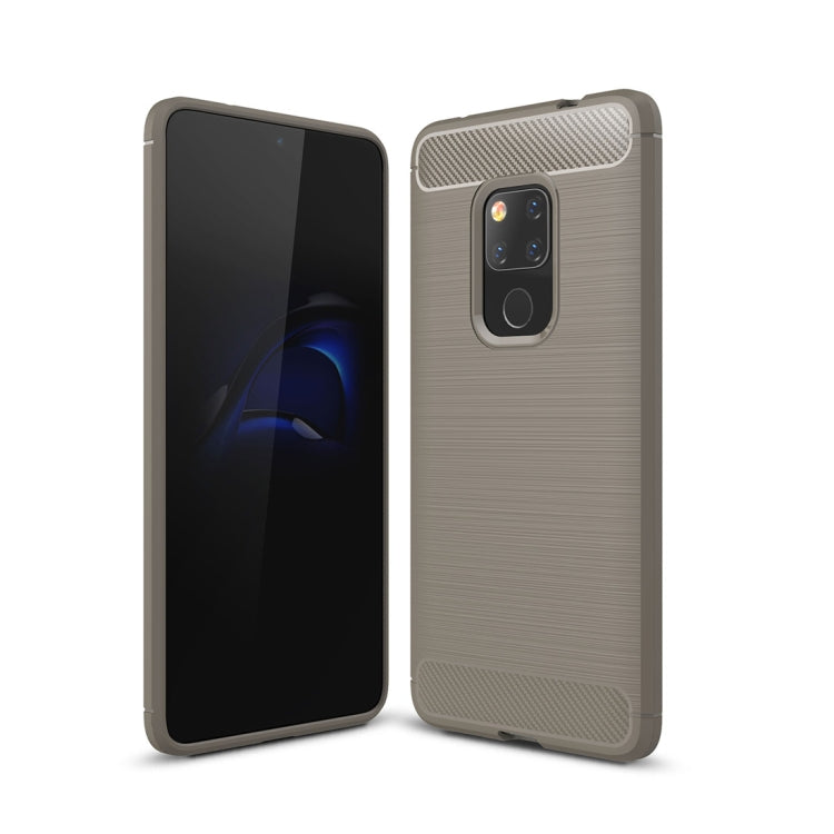 Brushed Texture Carbon Fiber Shockproof TPU Case for Huawei Mate 20