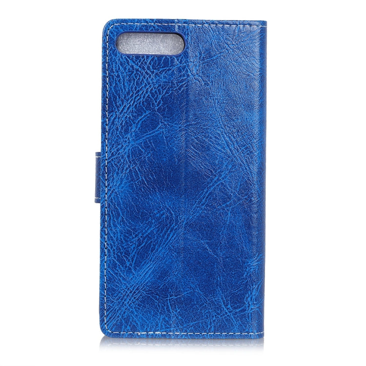 For Huawei Y6 2018 Retro Crazy Horse Texture Horizontal Flip Leather Case with Holder & Card Slots & Wallet & Photo