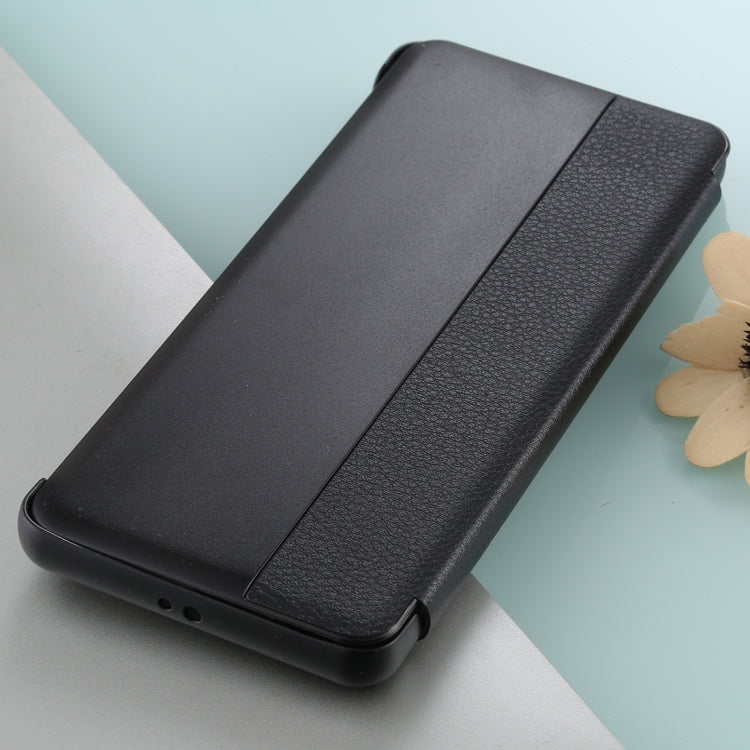 For Huawei P40 Pro PU Leather Horizontal Flip Case, with Caller ID Display & Sleep / Wake-up Function