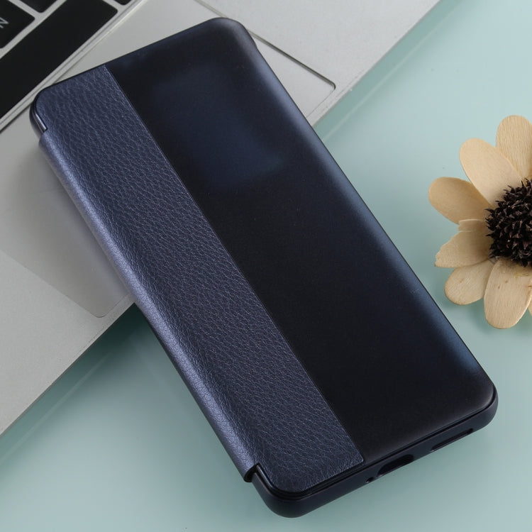 For Huawei P40 Pro PU Leather Horizontal Flip Case, with Caller ID Display & Sleep / Wake-up Function