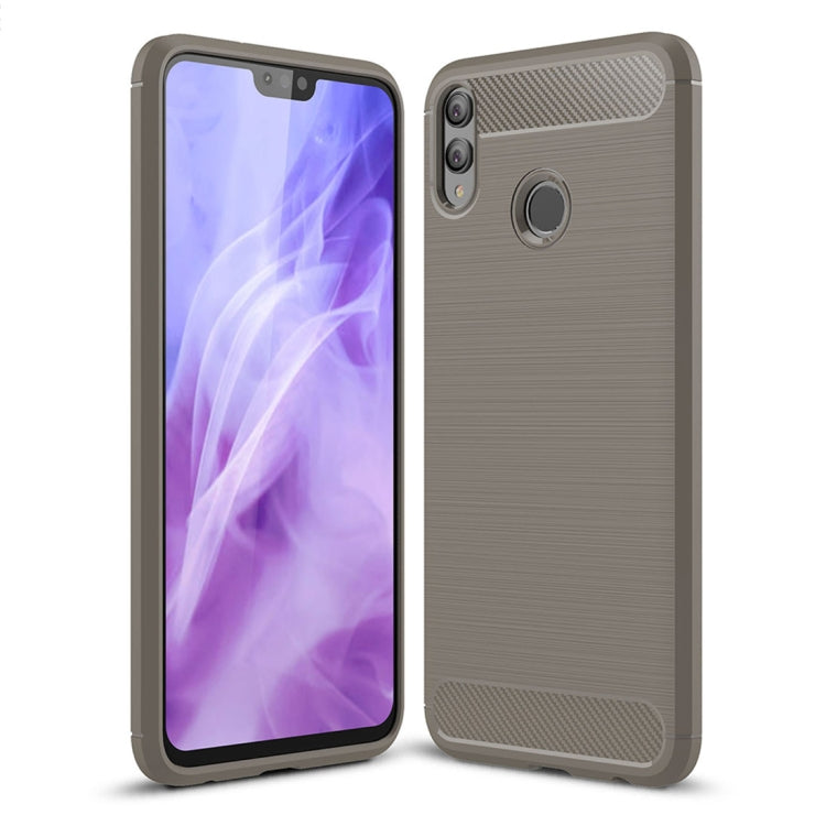 Brushed Texture Carbon Fiber Shockproof TPU Case for Huawei Honor 8X