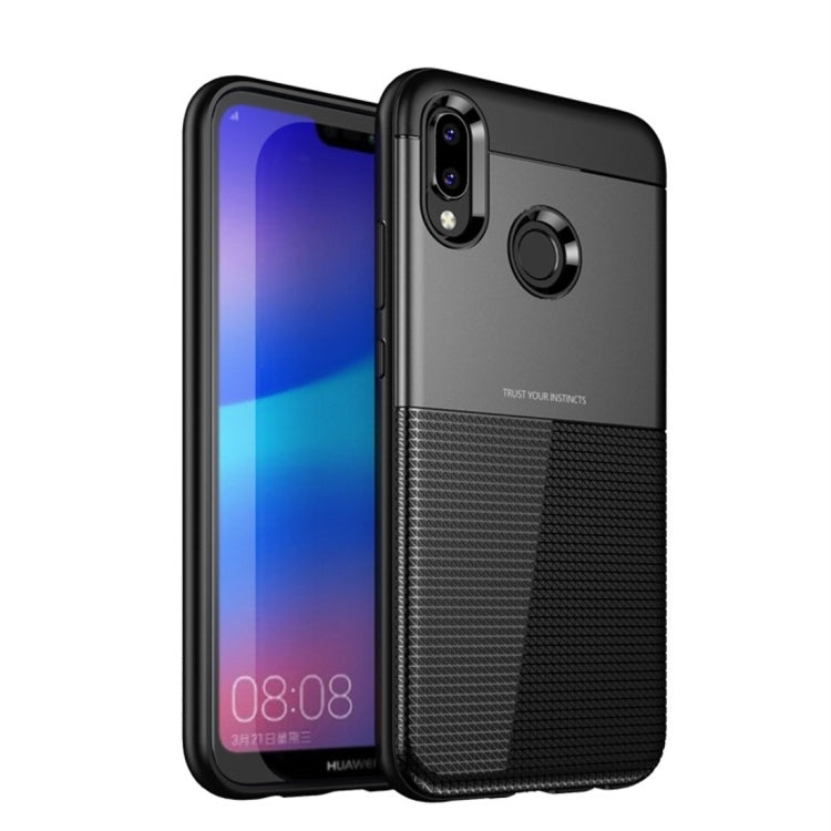 UNBREANK PC + TPU Invisible Airbag Shockproof Protective Case for Huawei P20 Lite / Nova 3e(Black)