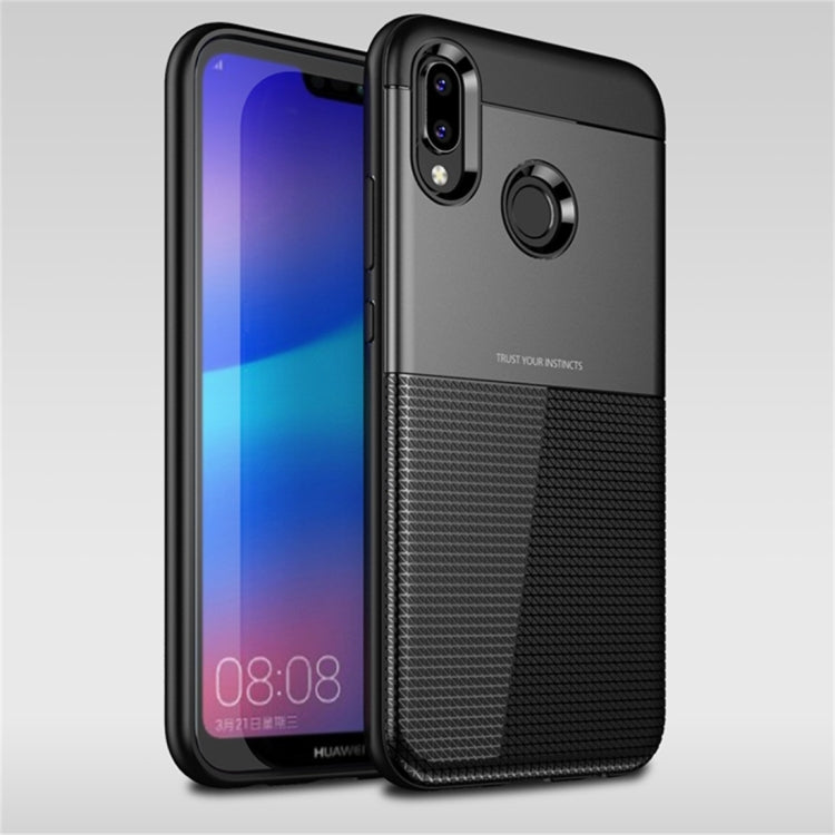 UNBREANK PC + TPU Invisible Airbag Shockproof Protective Case for Huawei P20 Lite / Nova 3e(Black)