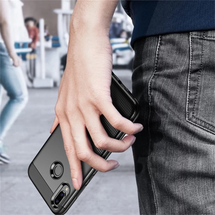 UNBREANK PC + TPU Invisible Airbag Shockproof Protective Case for Huawei P20 Lite / Nova 3e(Black)