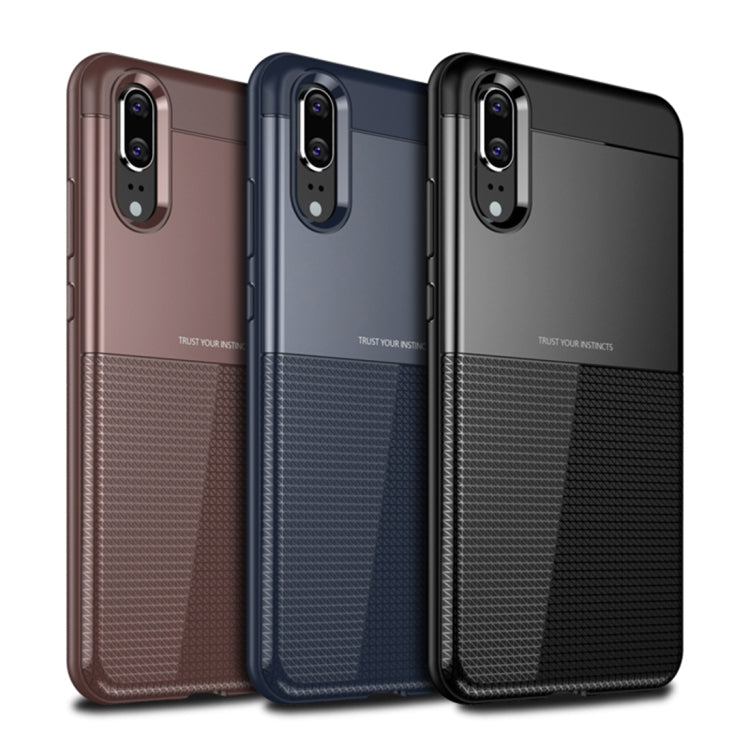 UNBREANK PC + TPU Invisible Airbag Shockproof Protective Case for Huawei P20 (Blue)