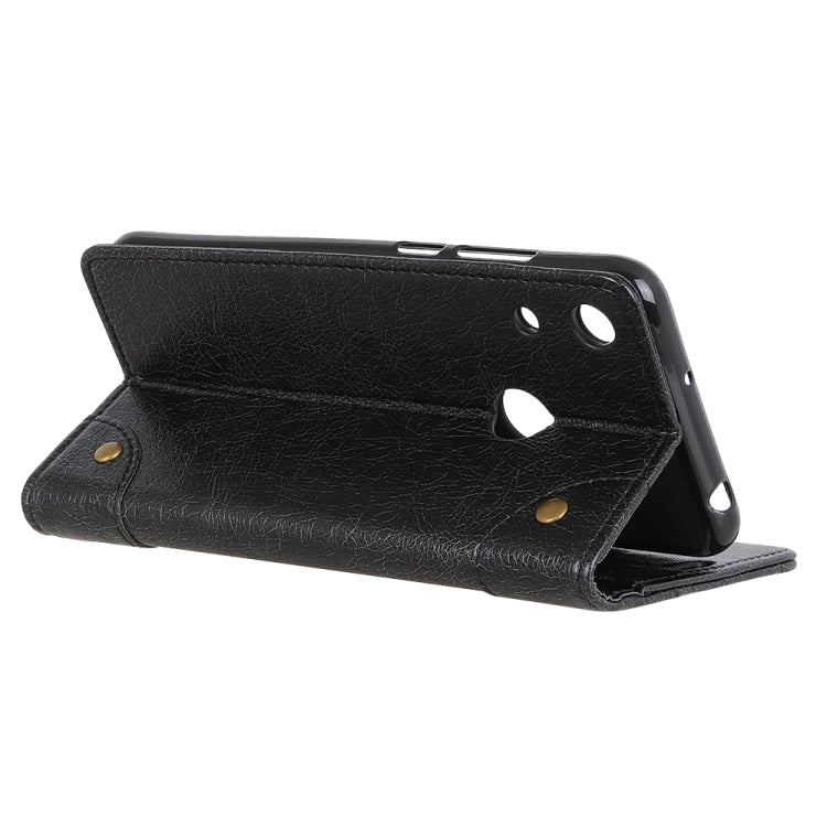 Copper Buckle Nappa Texture Horizontal Flip Leather Case for Huawei Honor 8A, with Holder & Card Slots & Wallet