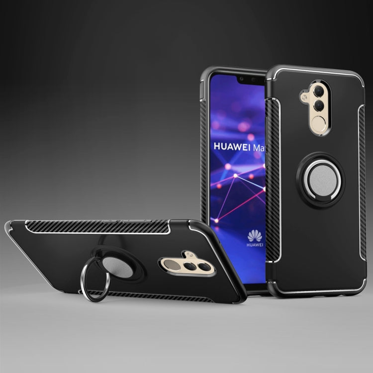 Magnetic 360 Degree Rotation Ring Holder Armor Protective Case for Huawei Mate 20 Lite