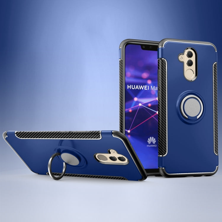 Magnetic 360 Degree Rotation Ring Holder Armor Protective Case for Huawei Mate 20 Lite