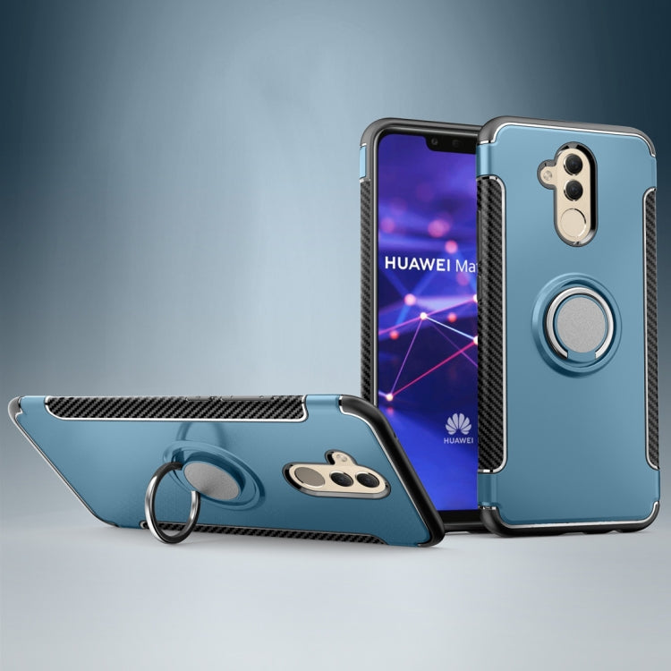 Magnetic 360 Degree Rotation Ring Holder Armor Protective Case for Huawei Mate 20 Lite