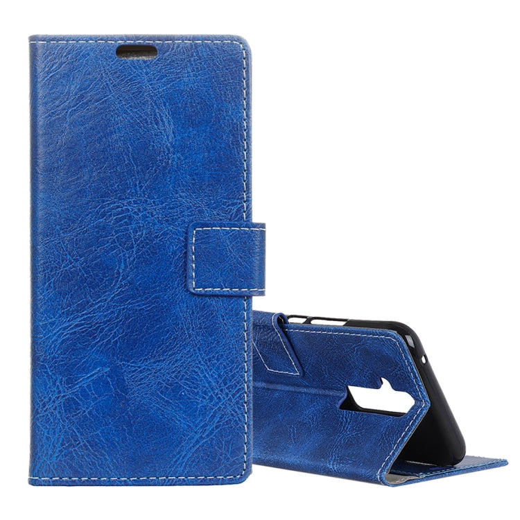 Retro Crazy Horse Texture Horizontal Flip Leather Case for Huawei Mate 20 Lite, with Holder & Card Slots & Photo Frame