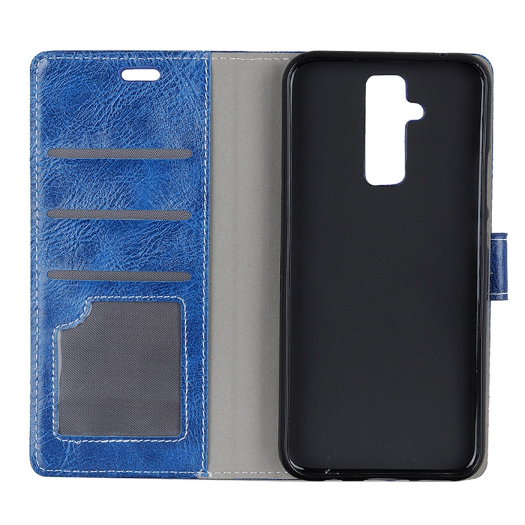 Retro Crazy Horse Texture Horizontal Flip Leather Case for Huawei Mate 20 Lite, with Holder & Card Slots & Photo Frame