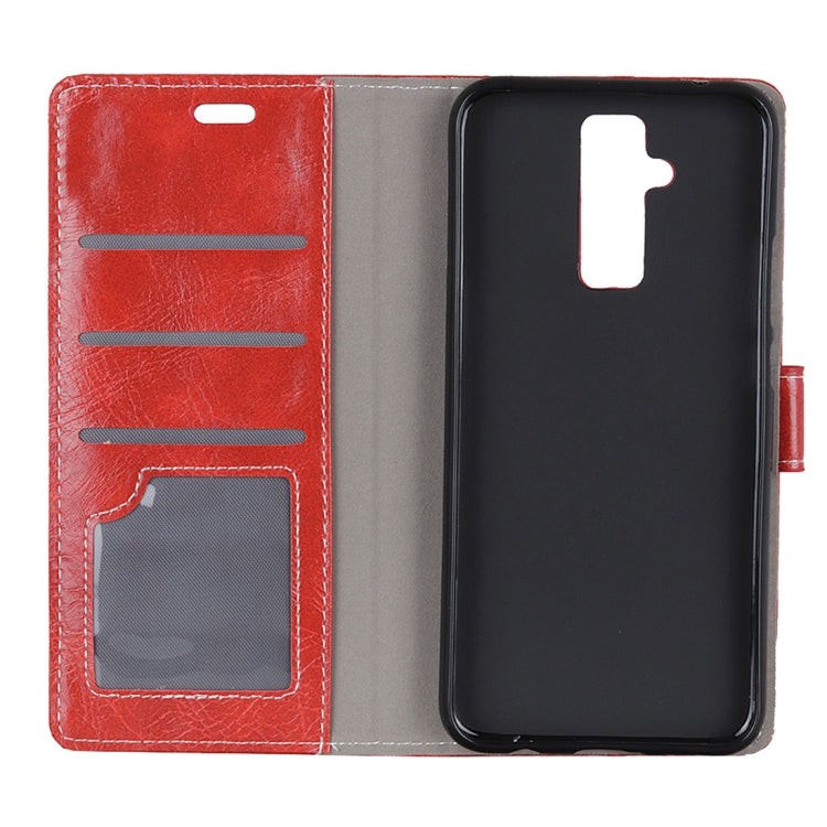 Retro Crazy Horse Texture Horizontal Flip Leather Case for Huawei Mate 20 Lite, with Holder & Card Slots & Photo Frame
