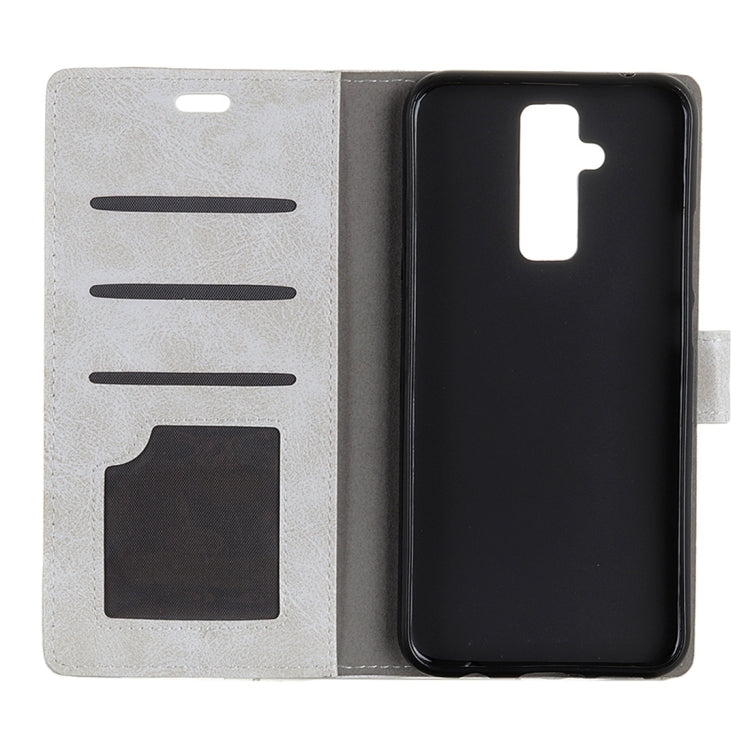 Retro Crazy Horse Texture Horizontal Flip Leather Case for Huawei Mate 20 Lite, with Holder & Card Slots & Photo Frame