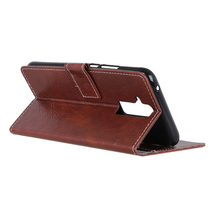 Retro Crazy Horse Texture Horizontal Flip Leather Case for Huawei Mate 20 Lite, with Holder & Card Slots & Photo Frame