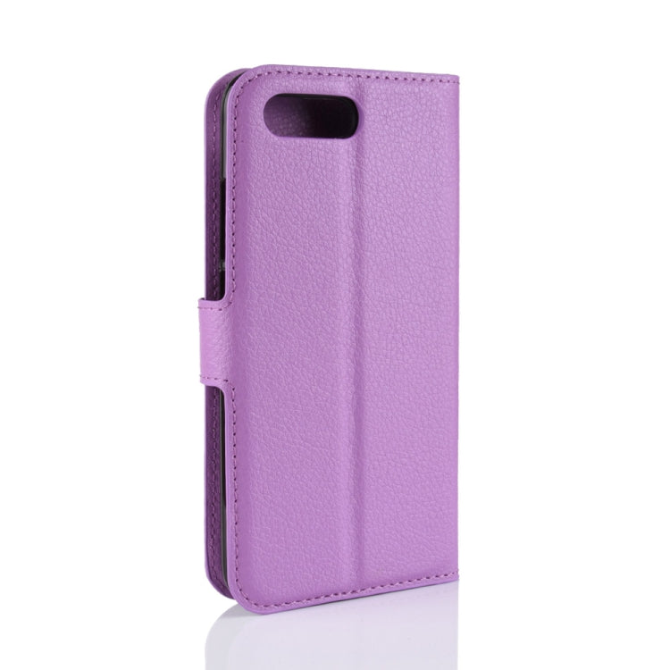 For Huawei Honor 10 Litchi Texture Horizontal Flip PU Leather Case with Holder & Card Slots & Wallet