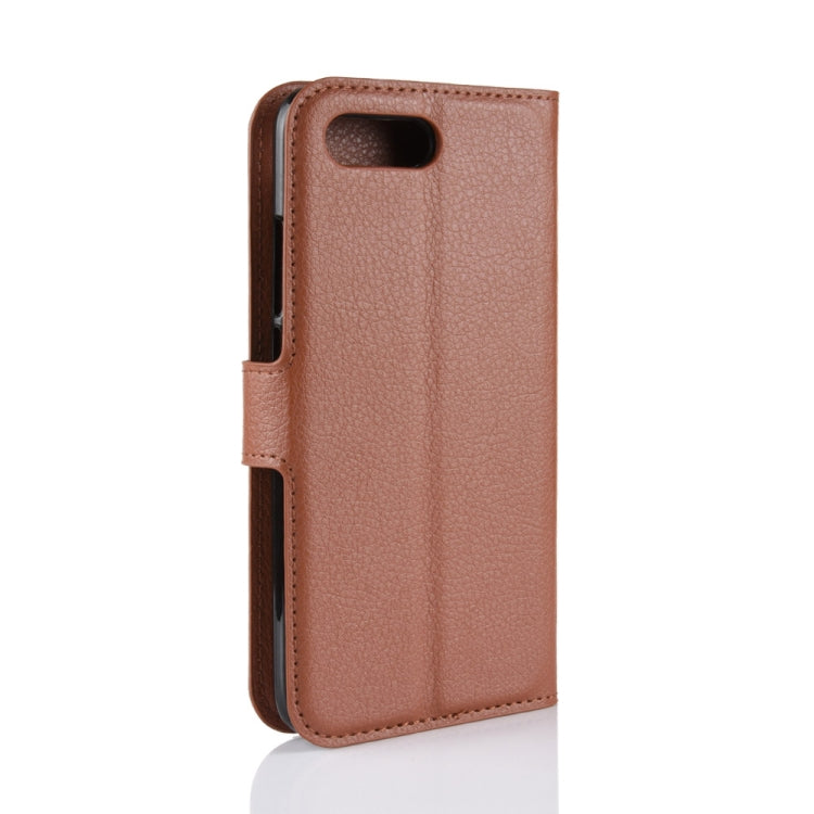 For Huawei Honor 10 Litchi Texture Horizontal Flip PU Leather Case with Holder & Card Slots & Wallet