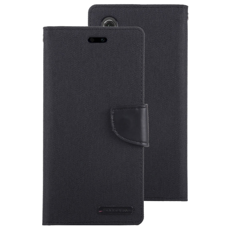 GOOSPERY CANVAS DIARY Canvas Texture Horizontal Flip PU Leather Case for Huawei P20, with Holder & Card Slots & Wallet