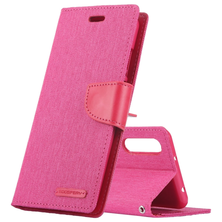 GOOSPERY CANVAS DIARY Canvas Texture Horizontal Flip PU Leather Case for Huawei P20, with Holder & Card Slots & Wallet