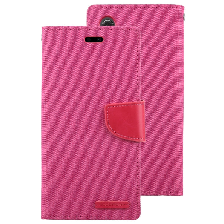 GOOSPERY CANVAS DIARY Canvas Texture Horizontal Flip PU Leather Case for Huawei P20, with Holder & Card Slots & Wallet