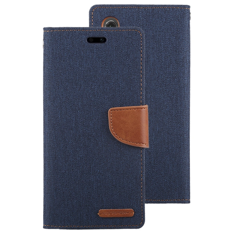 GOOSPERY CANVAS DIARY Canvas Texture Horizontal Flip PU Leather Case for Huawei P20, with Holder & Card Slots & Wallet