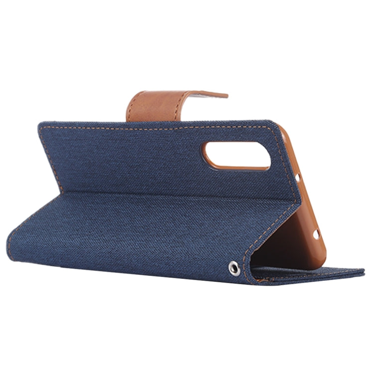 GOOSPERY CANVAS DIARY Canvas Texture Horizontal Flip PU Leather Case for Huawei P20, with Holder & Card Slots & Wallet