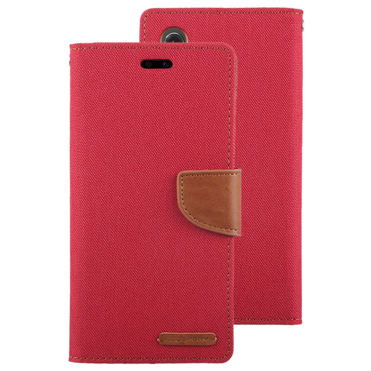 GOOSPERY CANVAS DIARY Canvas Texture Horizontal Flip PU Leather Case for Huawei P20, with Holder & Card Slots & Wallet