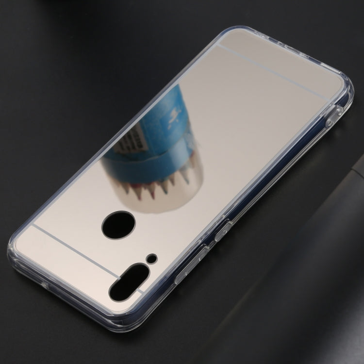 Ultra-thin Electroplating Mirror Acrylic TPU Protective Back Cover Case for Huawei Honor 10 Lite (Silver)