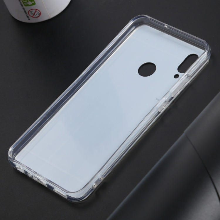 Ultra-thin Electroplating Mirror Acrylic TPU Protective Back Cover Case for Huawei Honor 10 Lite (Silver)