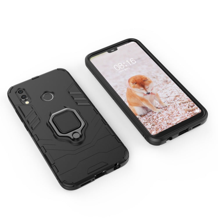 PC + TPU Shockproof Protective Case for Huawei P20 Lite / Nova 3e, with Magnetic Ring Holder