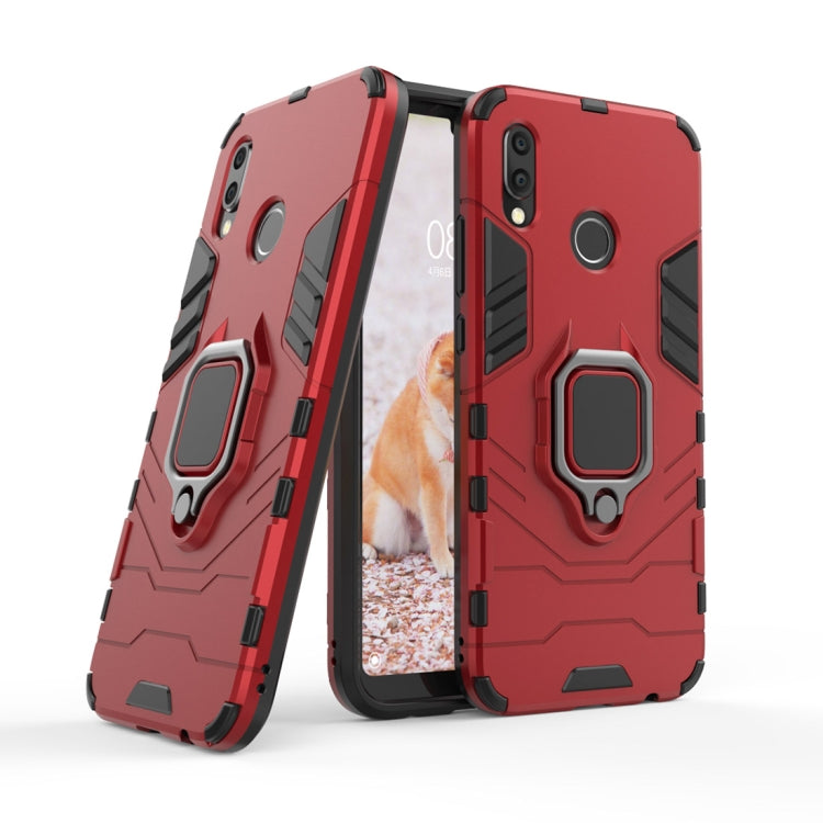 PC + TPU Shockproof Protective Case for Huawei P20 Lite / Nova 3e, with Magnetic Ring Holder