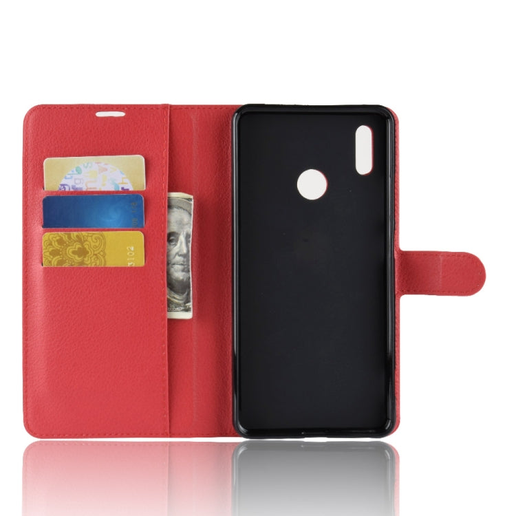 Litchi Texture Horizontal Flip Leather Case for Huawei Honor Note 10, with Wallet & Holder & Card Slots