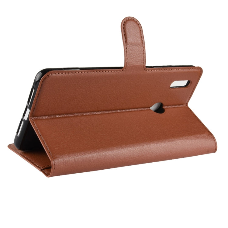 Litchi Texture Horizontal Flip Leather Case for Huawei Honor Note 10, with Wallet & Holder & Card Slots