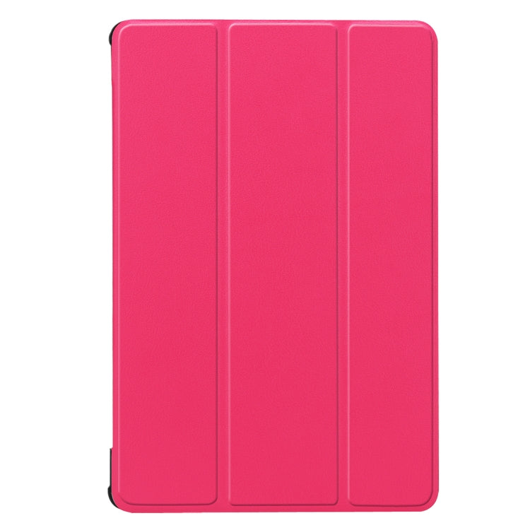 For Huawei  MediaPad M5 10.8 inch Tri-Fold Custer Texture Horizontal Flip PU Leather Protective Case with Holder
