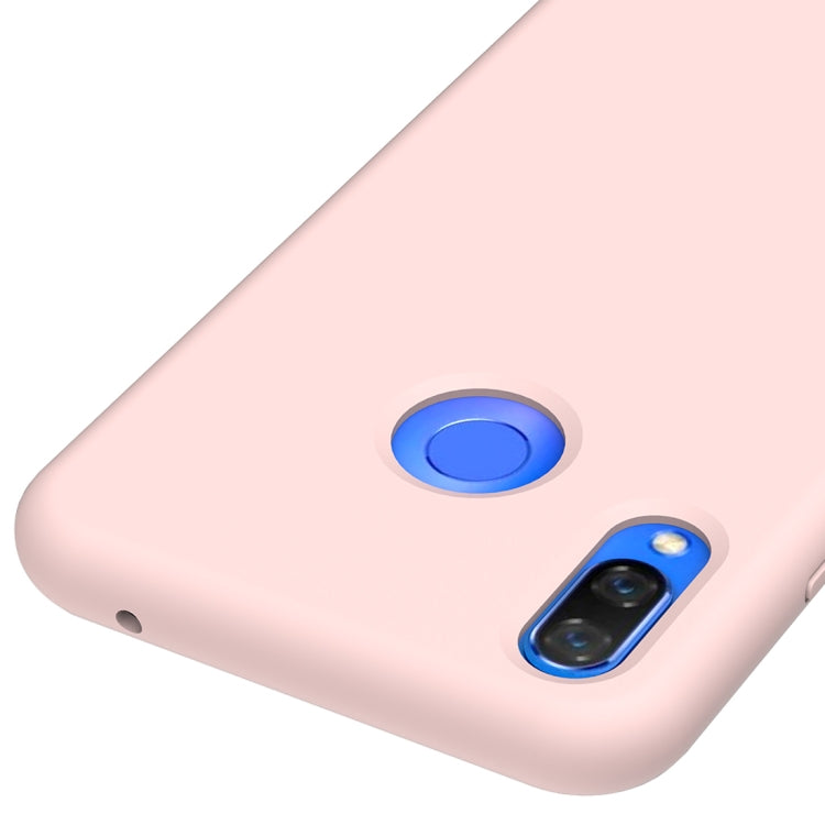 Solid Color Liquid Silicone Dropproof Protective Case for Huawei Nova 3