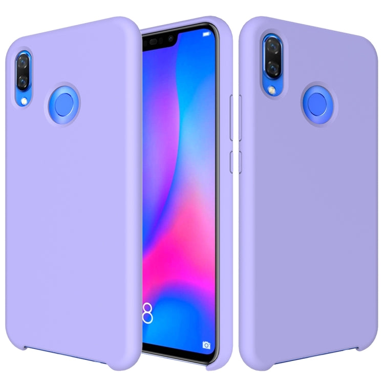 Solid Color Liquid Silicone Dropproof Protective Case for Huawei Nova 3