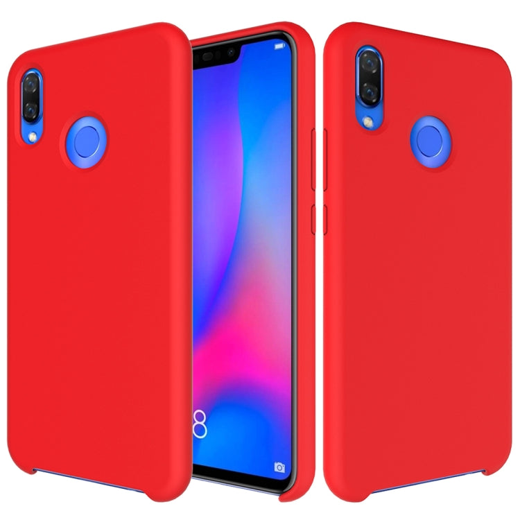 Solid Color Liquid Silicone Dropproof Protective Case for Huawei Nova 3