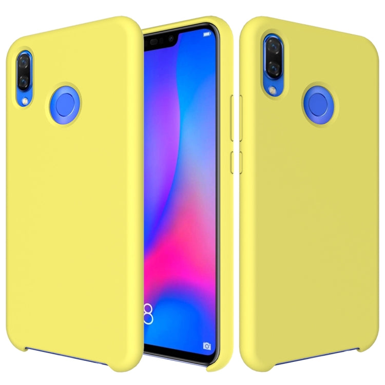 Solid Color Liquid Silicone Dropproof Protective Case for Huawei Nova 3