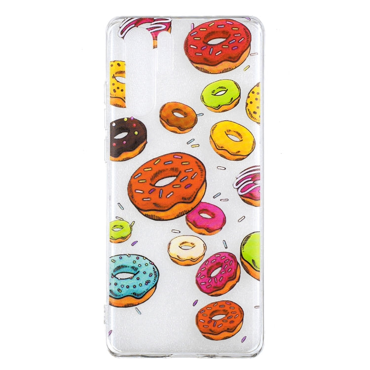 Doughnut Pattern Transparent TPU Protective Case for Huawei P30 Pro