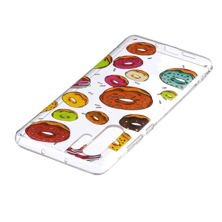 Doughnut Pattern Transparent TPU Protective Case for Huawei P30 Pro