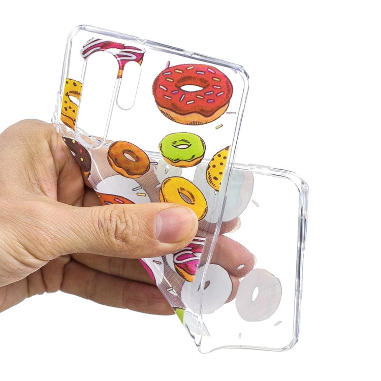 Doughnut Pattern Transparent TPU Protective Case for Huawei P30 Pro