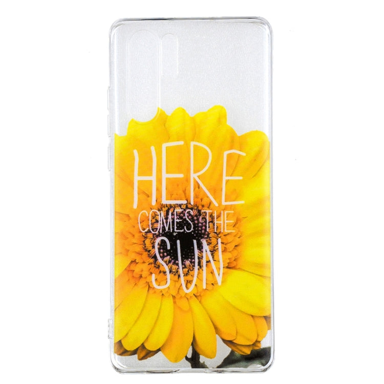 Sunflower Pattern Transparent TPU Protective Case for Huawei P30 Pro