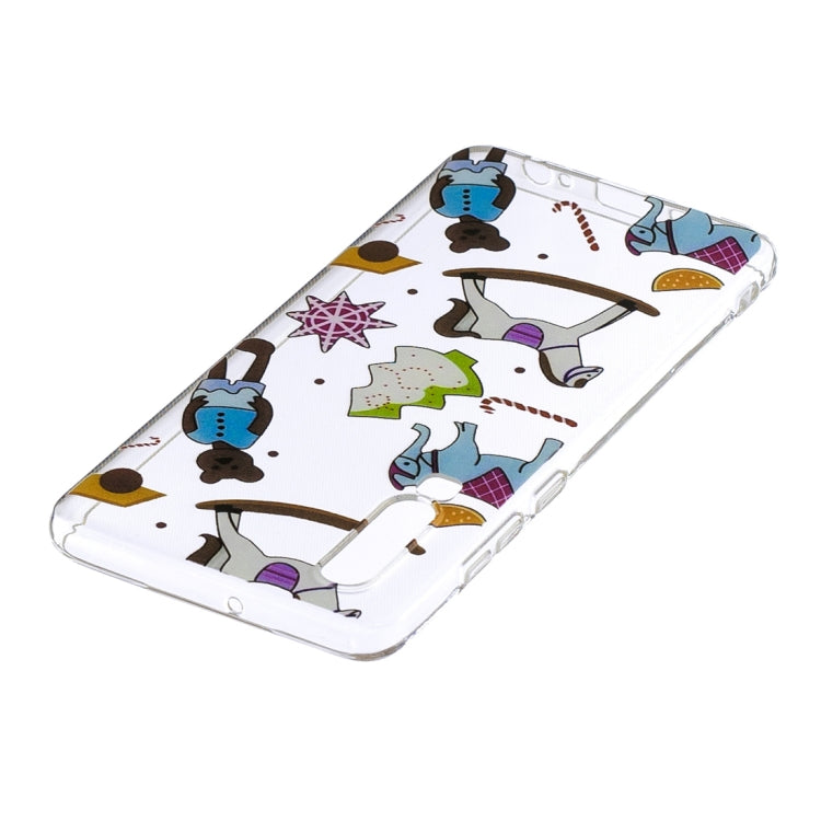 Puppet Toys Pattern Transparent TPU Protective Case for Huawei P30