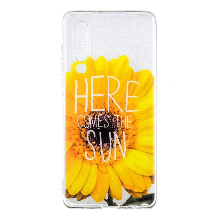 Sunflower Pattern Transparent TPU Protective Case for Huawei P30
