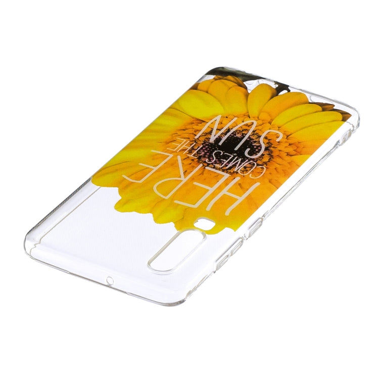Sunflower Pattern Transparent TPU Protective Case for Huawei P30