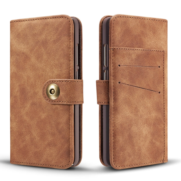 Magnetic Absorption Detachable Retro Style Horizontal Flip Leather Case for Huawei P20 Pro, with Card Slots & Wallet