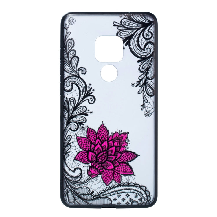 Small Lotus Pattern Embossed Lace + PC Case for Huawei Mate 20